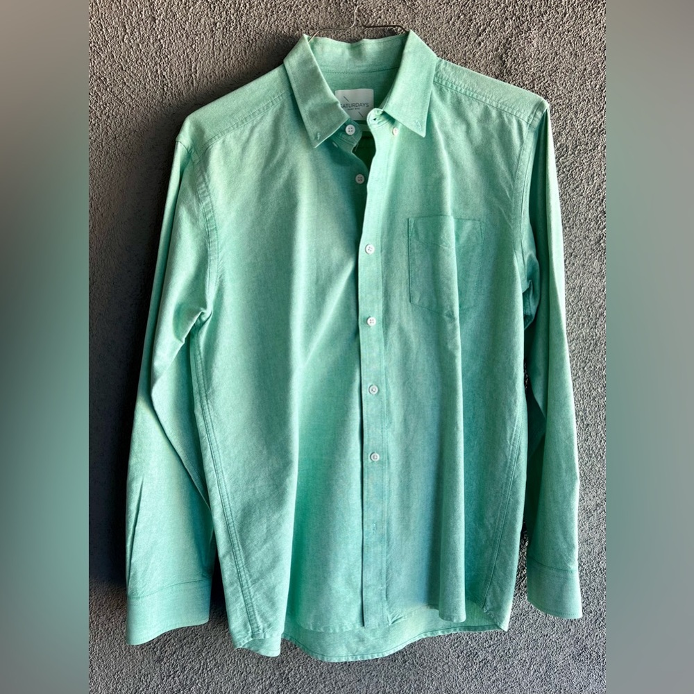 Saturdays NYC | Crosby Button-Down Oxford Shirt | Size Large